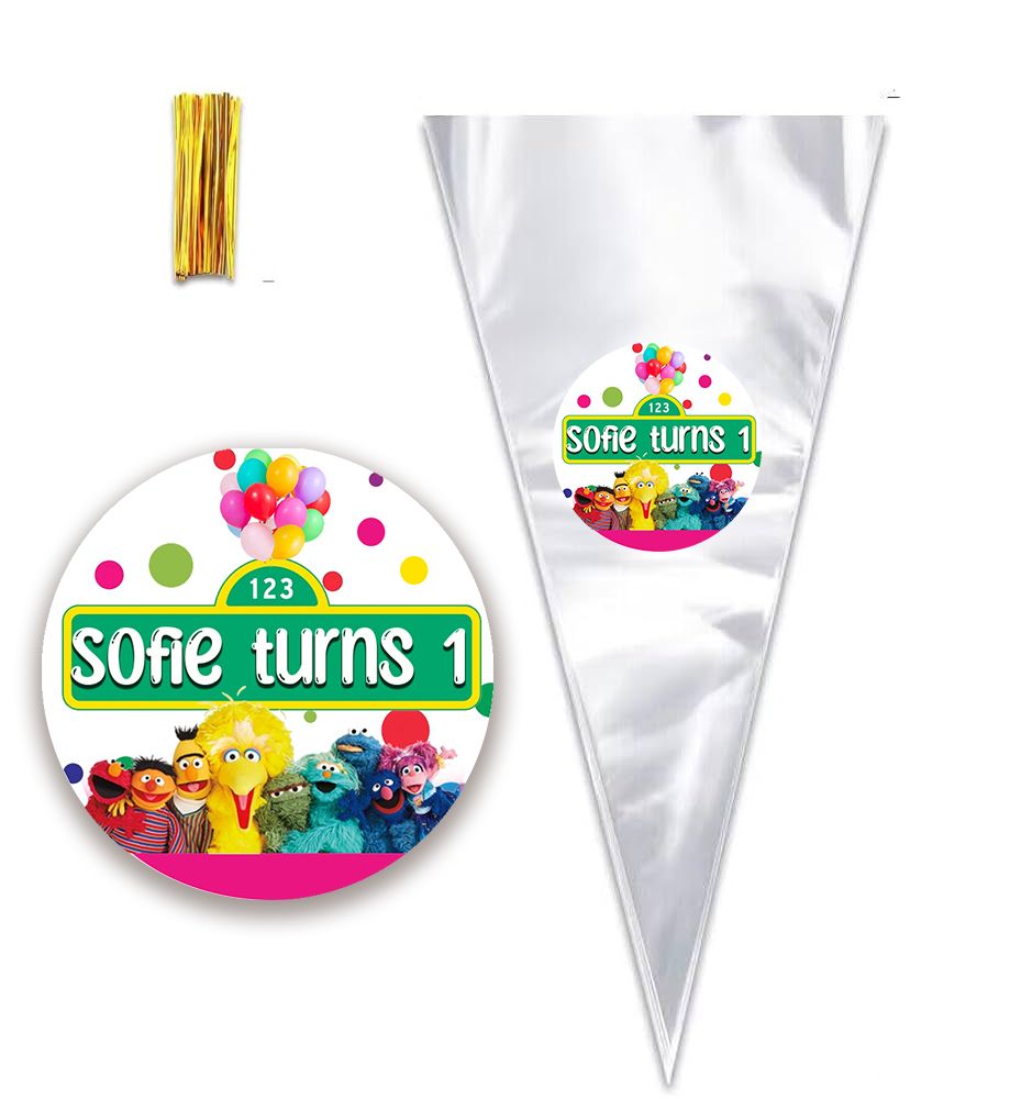 6PCS - Cone shape Clear Bags
