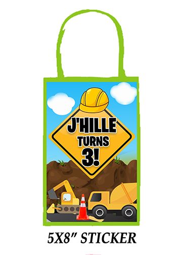 Custom Party Bags with Personalized Stickers