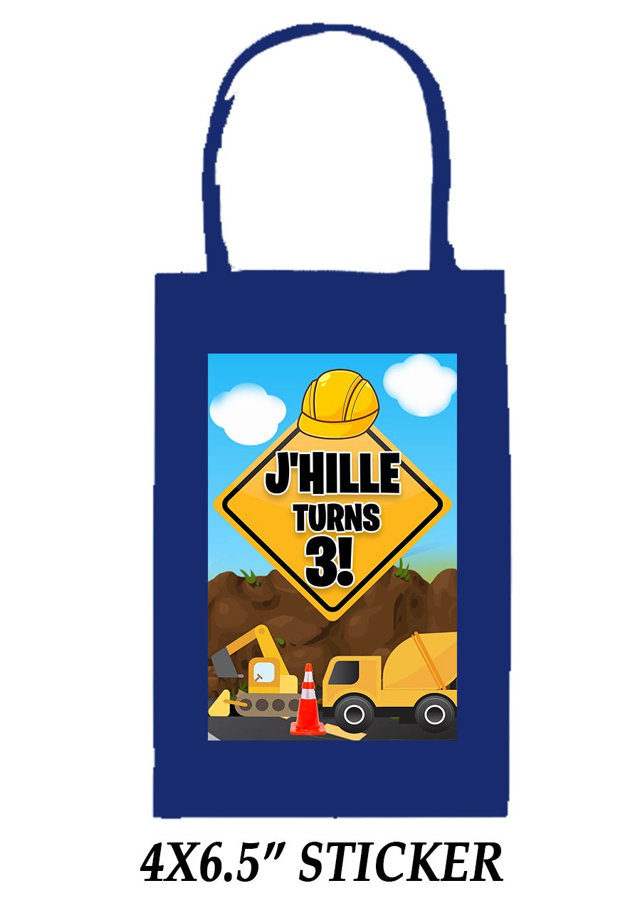 Custom Party Bags with Personalized Stickers