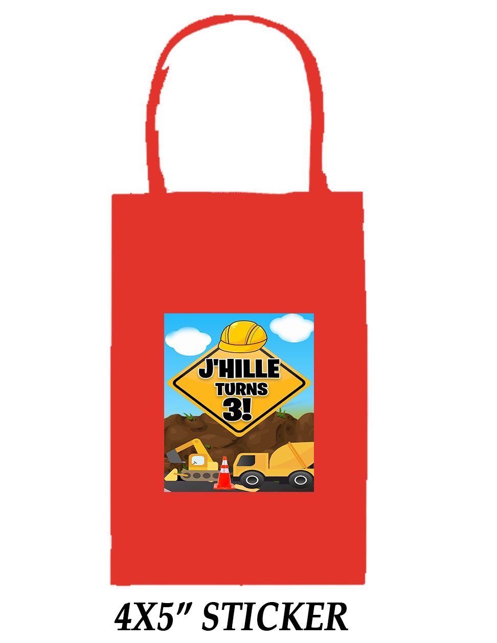 Custom Party Bags with Personalized Stickers