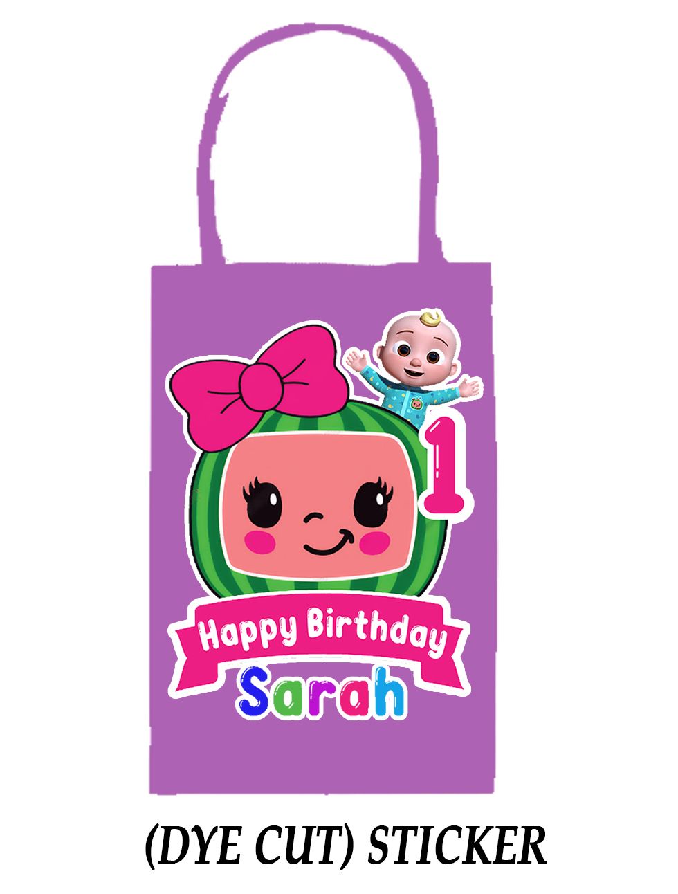 Custom Party Bags with Personalized Stickers