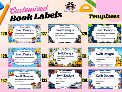 Customized Books Labels
