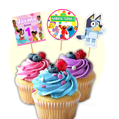 Personalized Cupcake Toppers