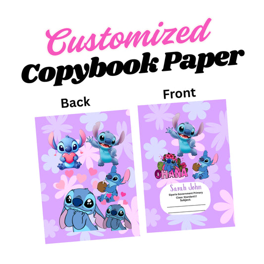 6PCS Customized Copybook Covers