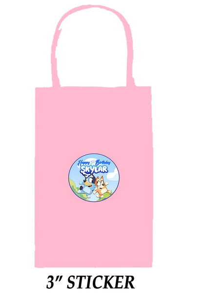 Custom Party Bags with Personalized Stickers