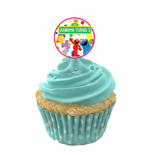6PCS - Personalized Cupcake Toppers