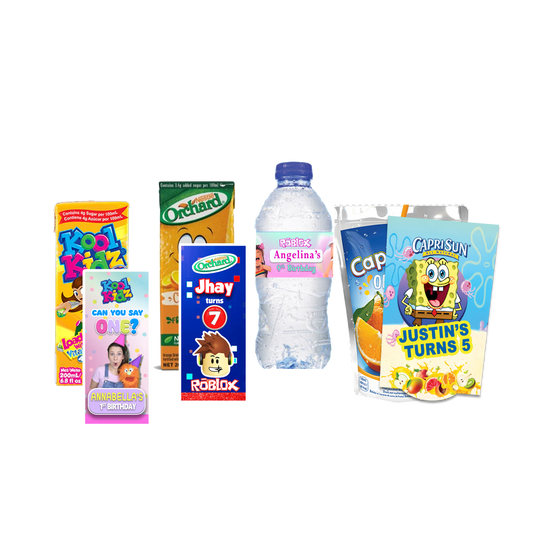 12PCS Customized Drink Labels (Front only)