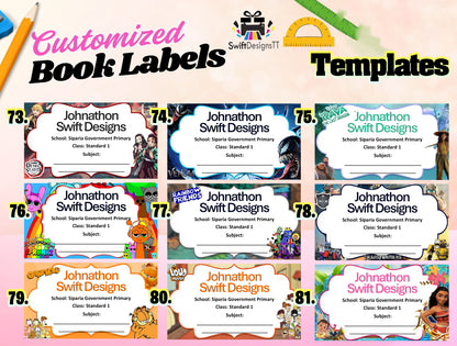 Customized Books Labels