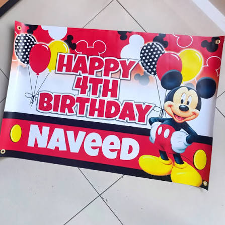 Birthday banners created by Swift Designs TT