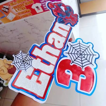 Personalised cake toppers created by Swift Designs TT