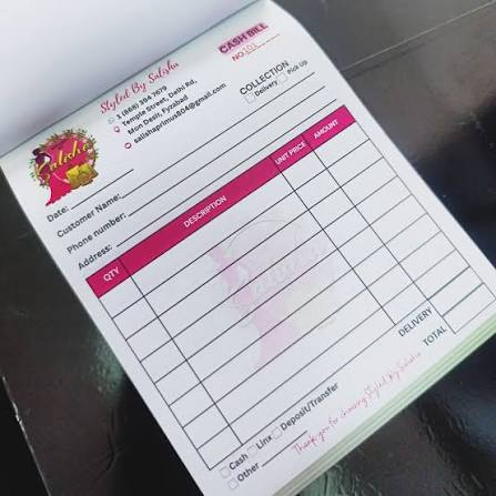 Custom business stationery created by Swift Designs TT